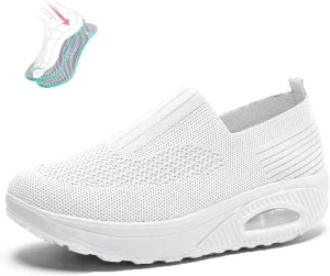 Women's Orthopedic Walking Shoes Nursing Shoe Air Cushion Zapatos Ortopdicos Diabetic Wedge Sneaker Rocker Platform Wedge Sneakers
