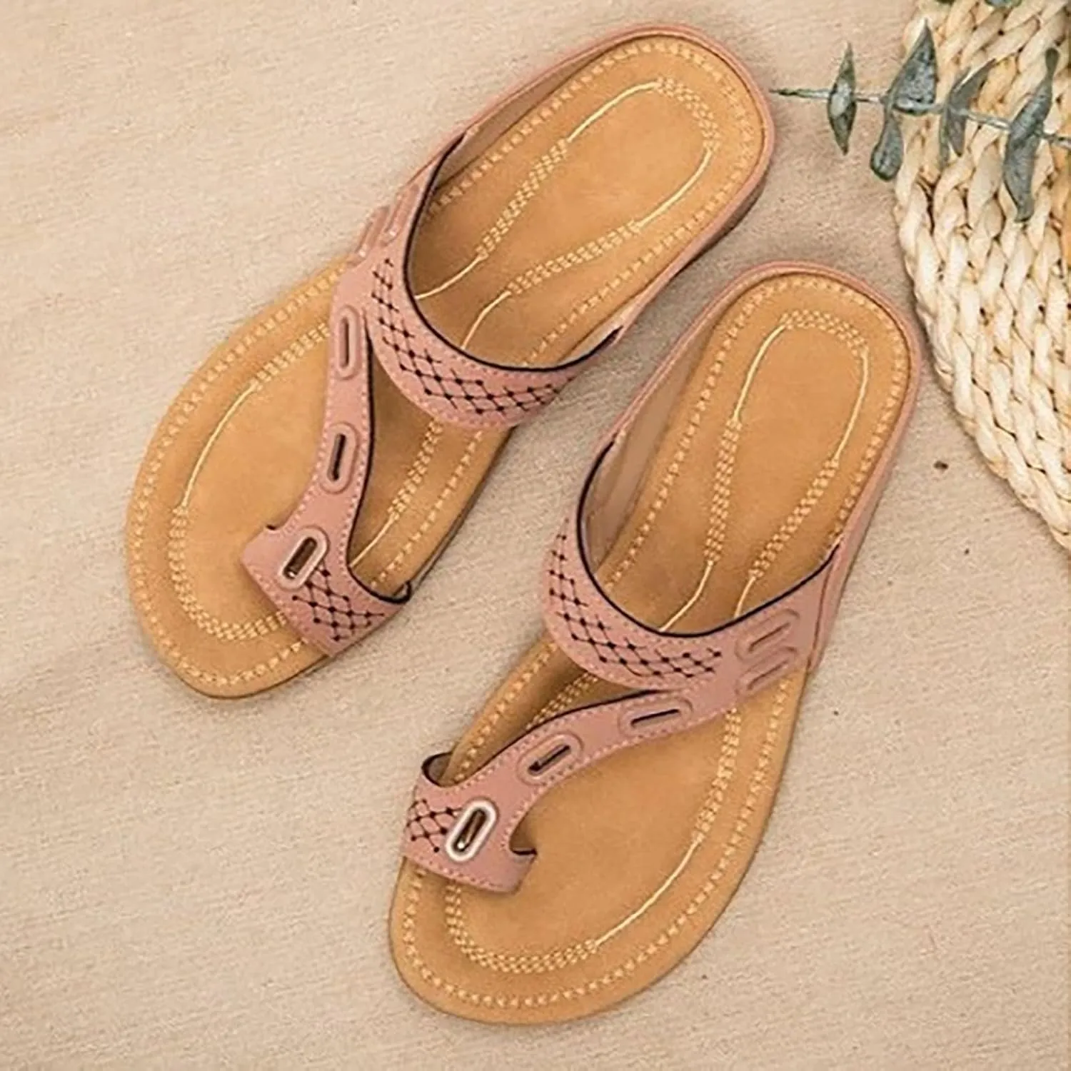 Womens Recovery Sandals Orthotic Slides with Plantar Fasciitis Arch Support Thick Cushion Lightweight Athletic Yoga Mat Indoor Outdoor Summer