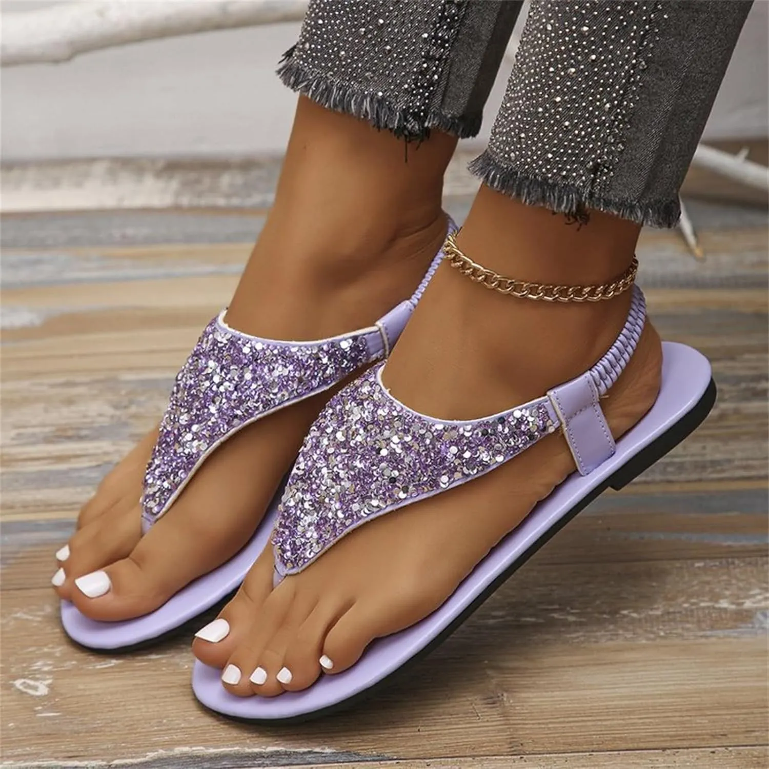 Womens Sandals Shoes Walking Sandal Non Slip Casual Summer Beach Shoes Dress Women's Fashion Flip Flop