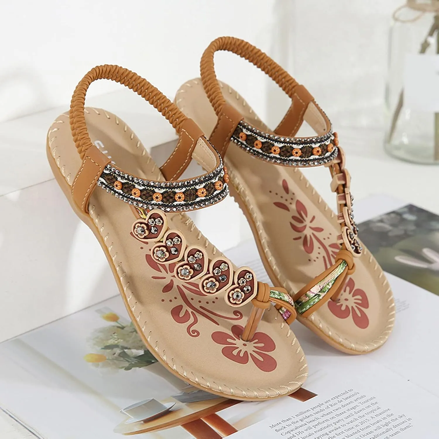 Women's Wedge Flip Flop Arch Support Orthopedic Sandals Outdoor Beach Slippers Shoes Womens Walking Sandal