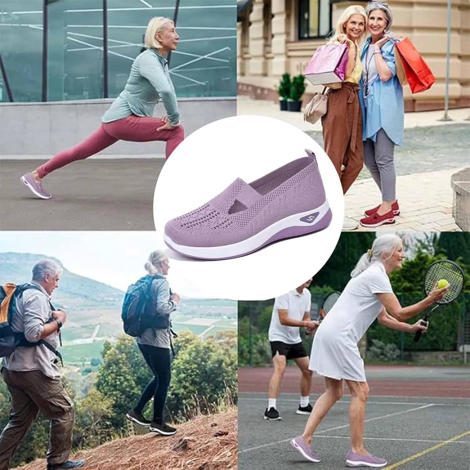 Zapatos Ortopdicos para Mujer, Women's Woven Orthopedic Breathable Soft Soled Shoes, Go Walking Slip On Diabetic Foam Sneakers, Casual Comfortable Nurse Shoes Arch Support